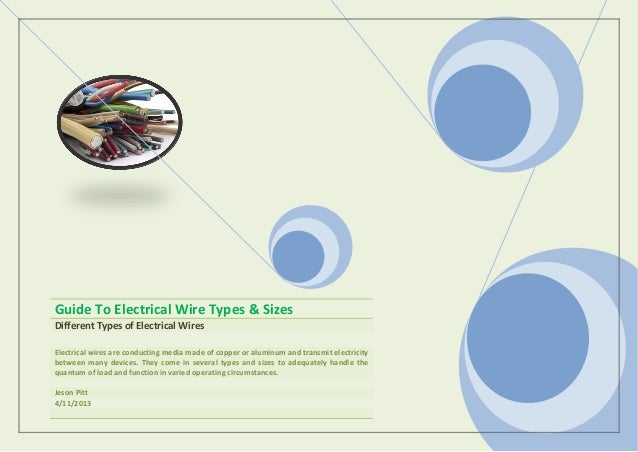 guide to electrical wire types \u0026 sizes